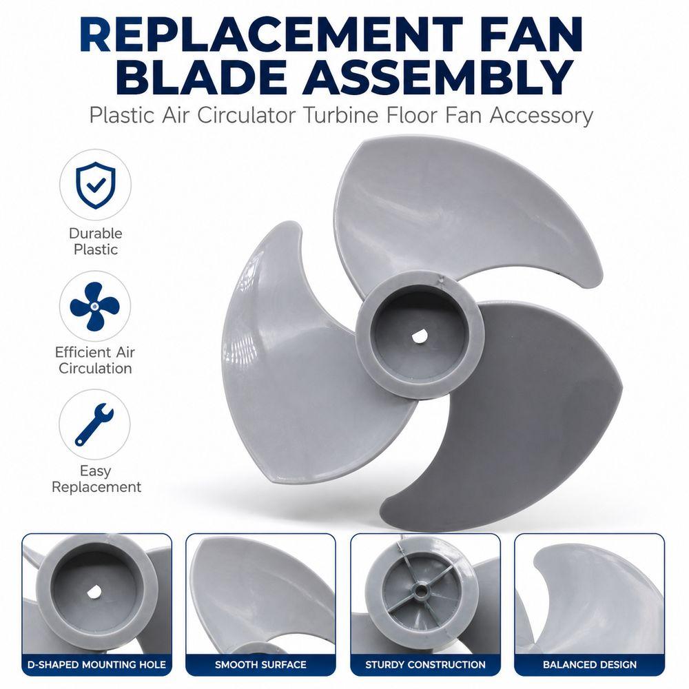Blade Design Fan Blade Assembly Strong Air Circulator Blade New Floor Fan Accessory