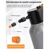 Electric Liquid Applicator For Car Washing And Home Cleaning With 2600mAh Battery And 1.7L Capacity