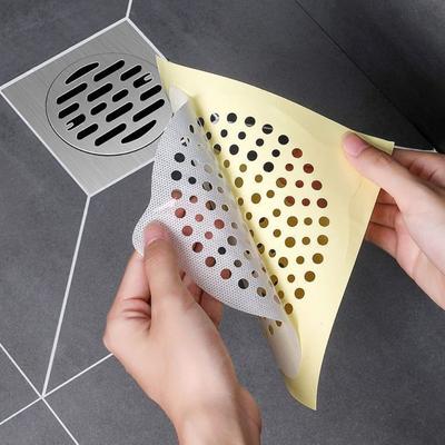Durable Disposable Floor Drain Stickers Anti-blocking Insect-proof Deodorant Cover Hair Catcher Mesh Floor Cover Kitchen