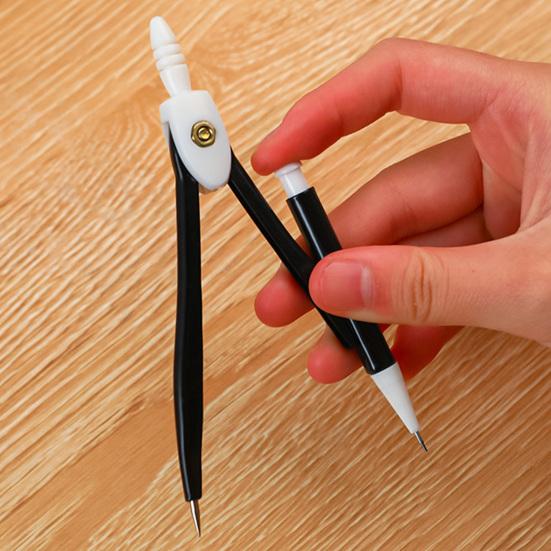 Set Bussola Metallica 2-in-1 con Matita Automatica Strumento per Disegno Geometrico per Studenti Ufficio Portatile Preciso Scatola di Conservazione per Matematica Arte & Ingegneria