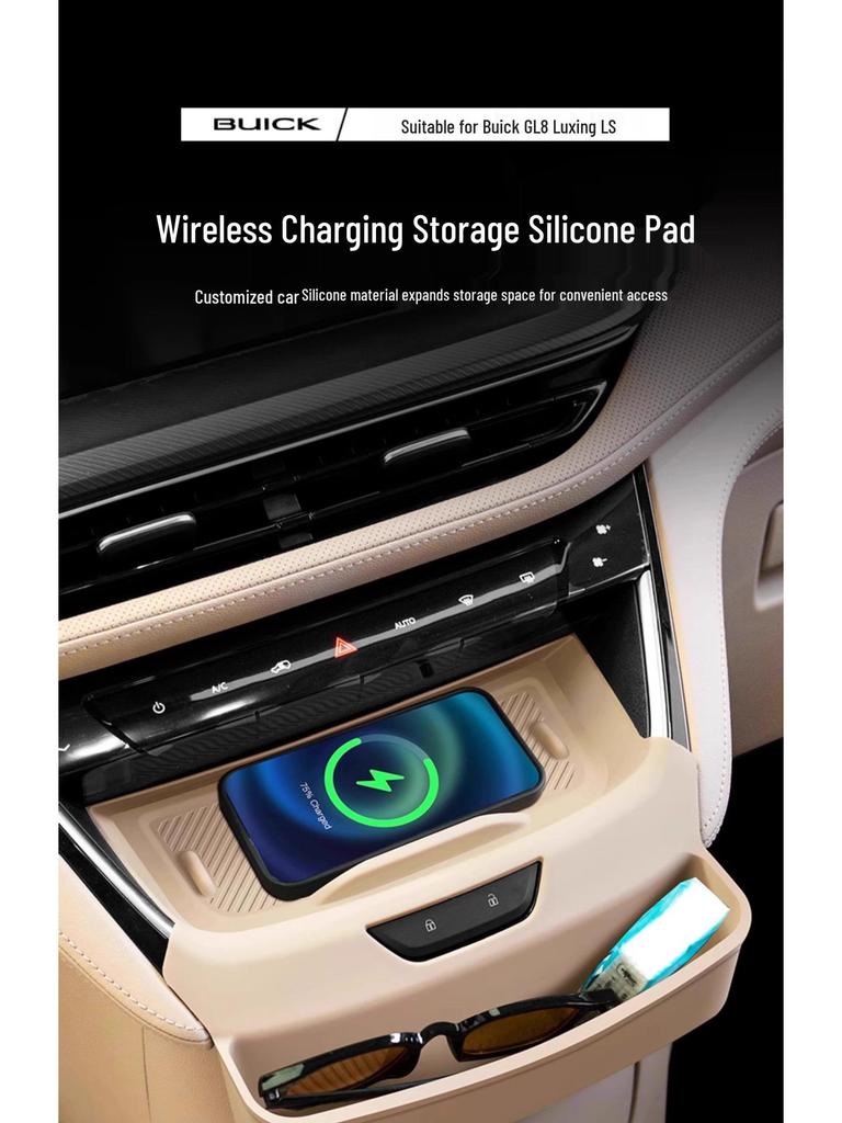 Buick GL8 New Energy Wireless Charging Pad & Console Storage Box for Zun ES/PHEV Modification