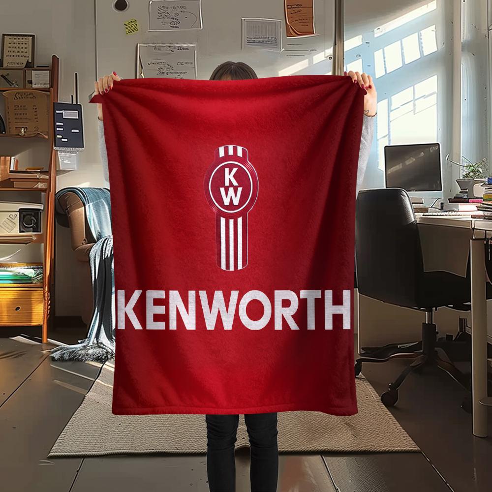 Kenworth, Couverture Flanelle à Motifs, Haute Qualité Confortable pour Toutes les Saisons, Décoration Intérieure, Chaleur et Confort, Parfaite pour les Cadeaux.