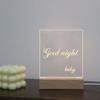 15cm Dimmable Tricolor Wooden Base with LED Lights, Acrylic Plexiglass Epoxy Resin Display Stand, USB Powered for 3D Night Light