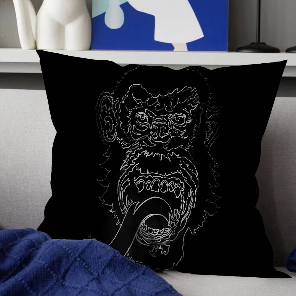 

G-Gas M-Monkey 45*45cm Cushion Cover Pillow Cover Decor Pillowcase Home Pillowcase For Couch Pillow 12x12Inch