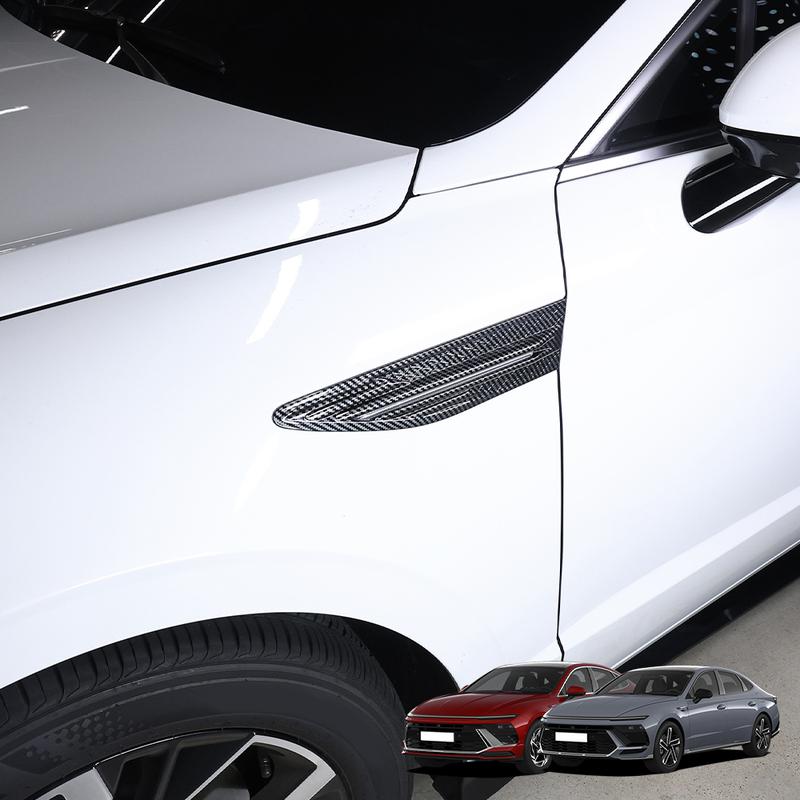 Auto Exterior Carbon Fiber Fender Side Vent Cover For Hyundai Sonata 2025 2026 Car Tuning Accessories