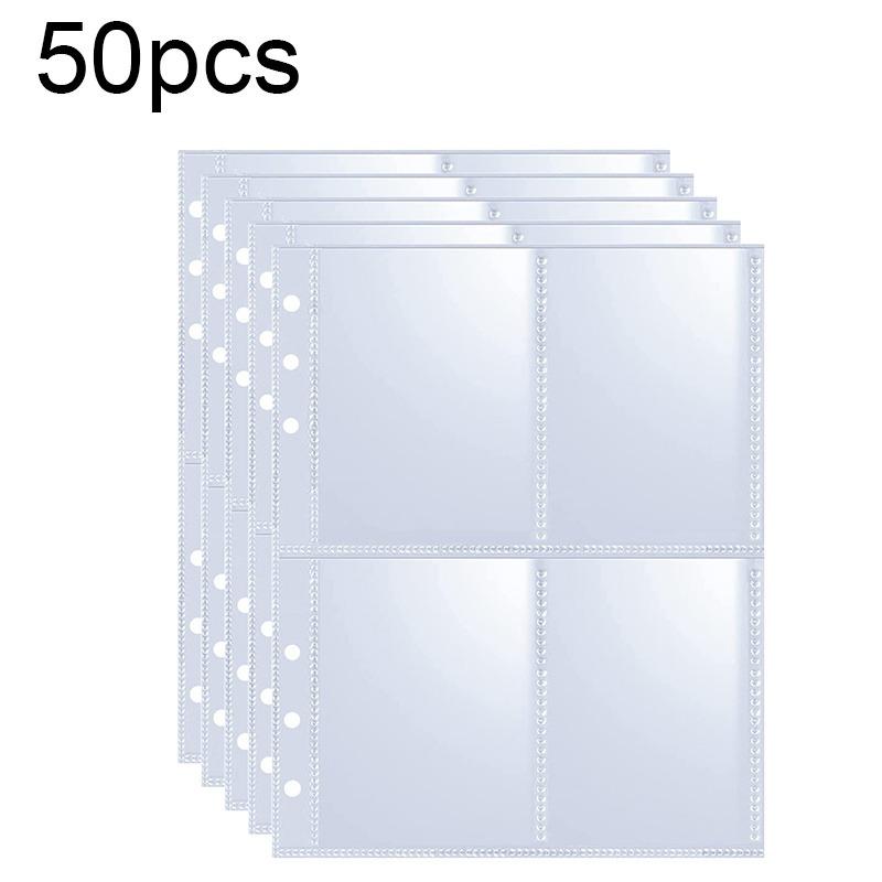 A5 Notebook Photocard Binder 25pcs Page(4 Grids)  PU Leather Loose Leaf Organizer Photo Binder Book Kpop Photo Albums Idol Cards