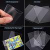 1~5pack Transparent Playing Card Cover 61x88mm 65x90mm Clear Protector Sleeve Holder Board Game ID Folder Photo Pouch Kit TMZ