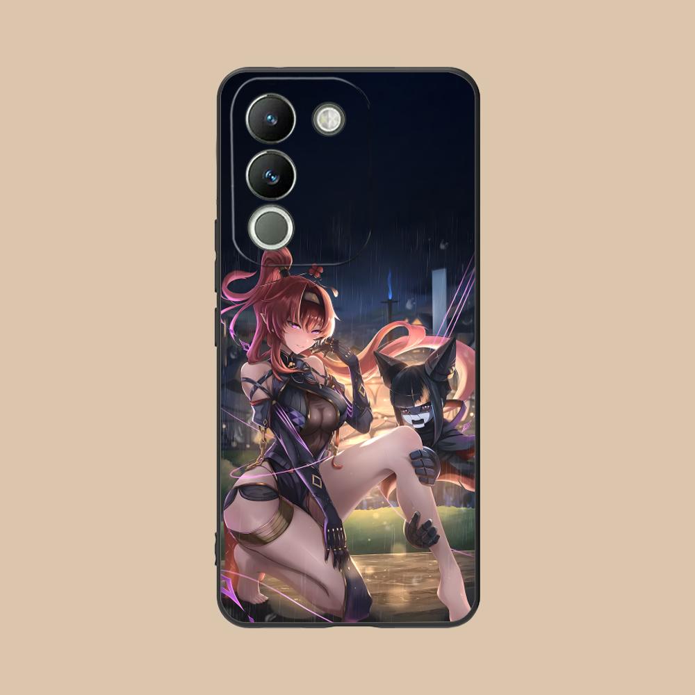 Wuthering Waves Yinlin Mobile Phone Case for VIVO Y77 76 75 74 73 72 58 56 55 51 50 38 36 Y19 Y18 Y03 Y01 5G Printing Cover