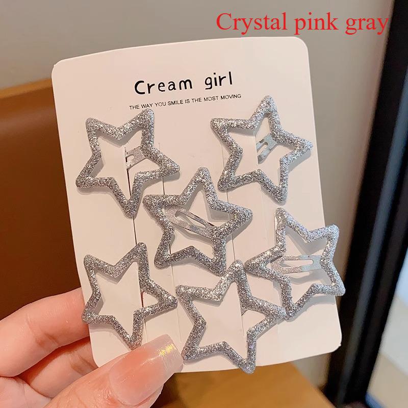 6/10pcs Y2k Mini Star Side BB Cute Hair Clip Korean Candy Colorful Dopamine Baby Headwear Girl Hair Pin Bangs Clip Kid Headwear
