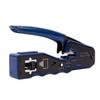 HFS(R) RJ45 Crimping Tool for Through-Type LAN Connectors, CAT6A/CAT6/CAT5E Connectors, Compatible with Telephone Cables
