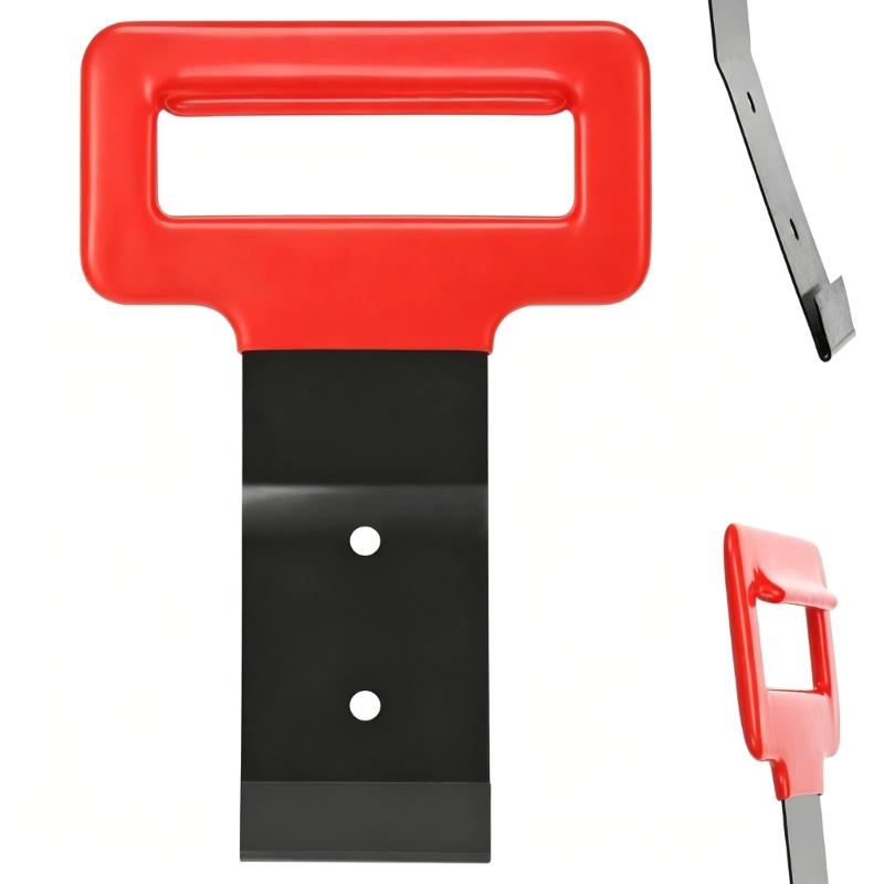 Car Window Weatherstrip Removal Tool with Flat Angled Steel Blade, Coated Grip for Trim Disassembly, Weatherstrip Lifting, Door Frame Maintenance
