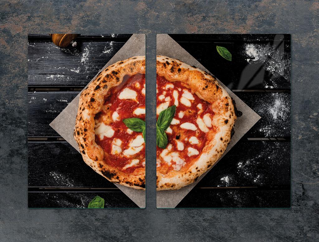 PIATTO PROTETTIVO IN VETRO 75x52 PIZZA