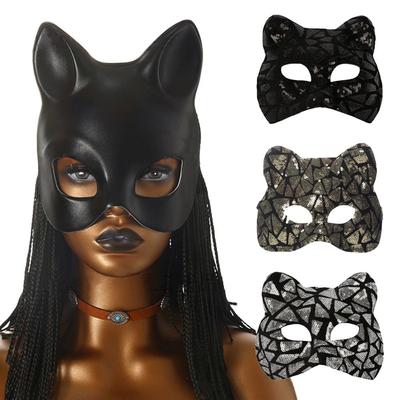 Half Face Cat Girl Mask Venetian Party Eye Mask Fashion Masquerade Mask