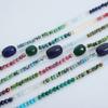 Bohemian Dopamine Trend Fashion Multi-Color Mix And Match Natural Stone Agate Beaded Handmade Versatile Necklace Women
