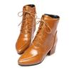 Women's High-heeled Short Boots Autumn and Winter New Simple and Comfortable Thick-heeled Solid-color Large-size Short Boots