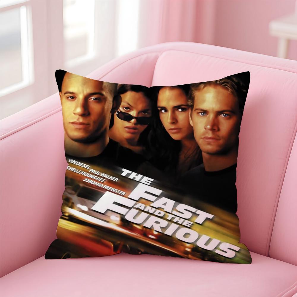 Movie T-The Fast The FuriousS Cushion Cover Home & Car Multi-Scene Pillow Cover - Reversible, Soft & Durable for Daily Use