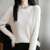 Sweater for Women Autumn Winter Thickened Pullover Warm  Stretchy Long Sleeve Kinnted Round-veck Jumper Tops