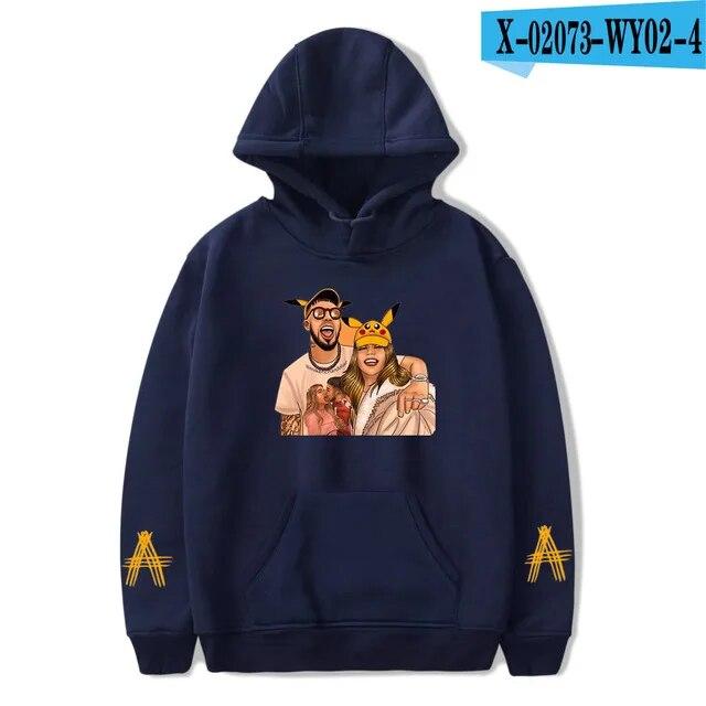 Anuel AA Printed Hoodies Sweatshirt Coat Real Hasta La Muerte casual Tracksuit Costume Unisex Women Clothing Anime Pullover Hoodie