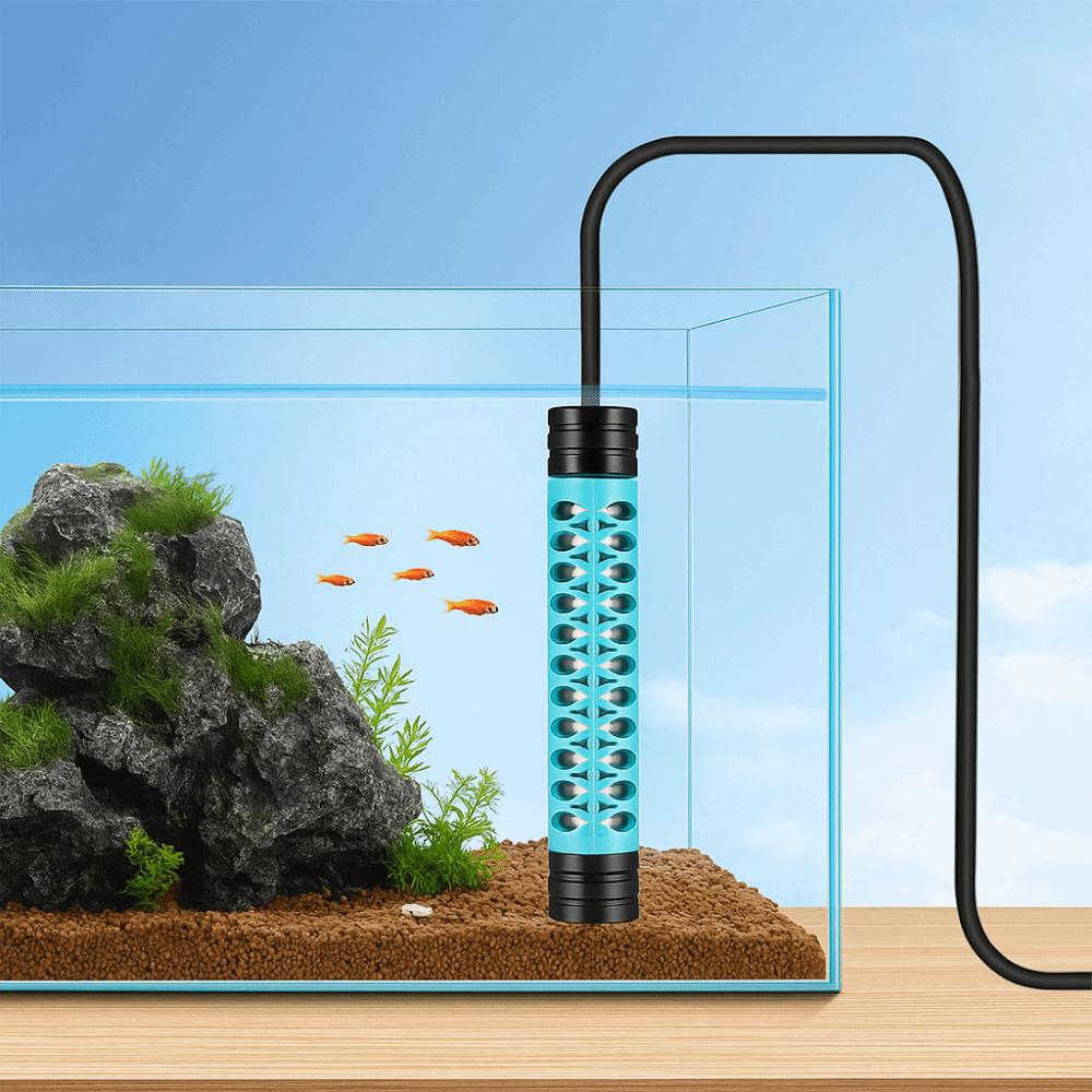 15-34°C Fish Tank Heating Rod Adjustable Automatic Water Heating Rod Power Saving LCD Display Mini Aquarium Heater Fish Tank
