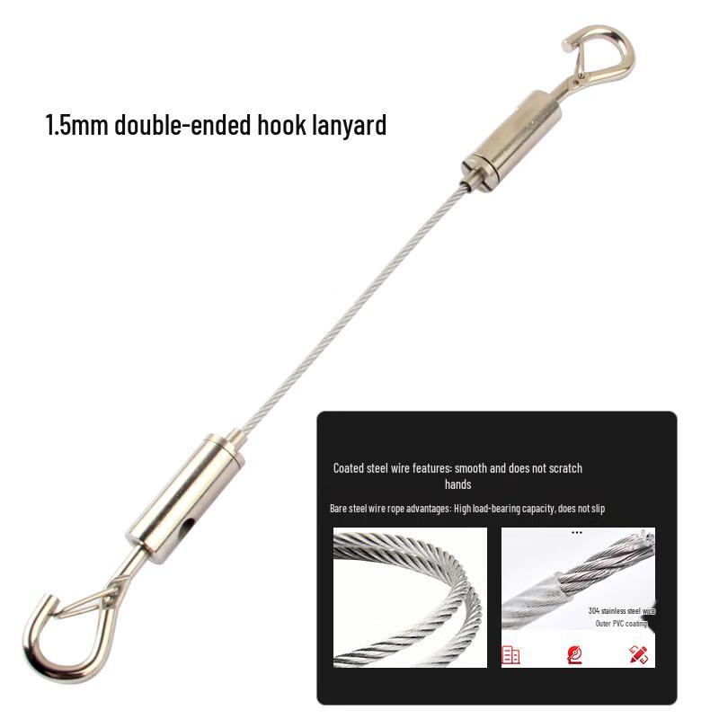 

Heavy-Duty Stainless Steel Double-Ended Safety Hook