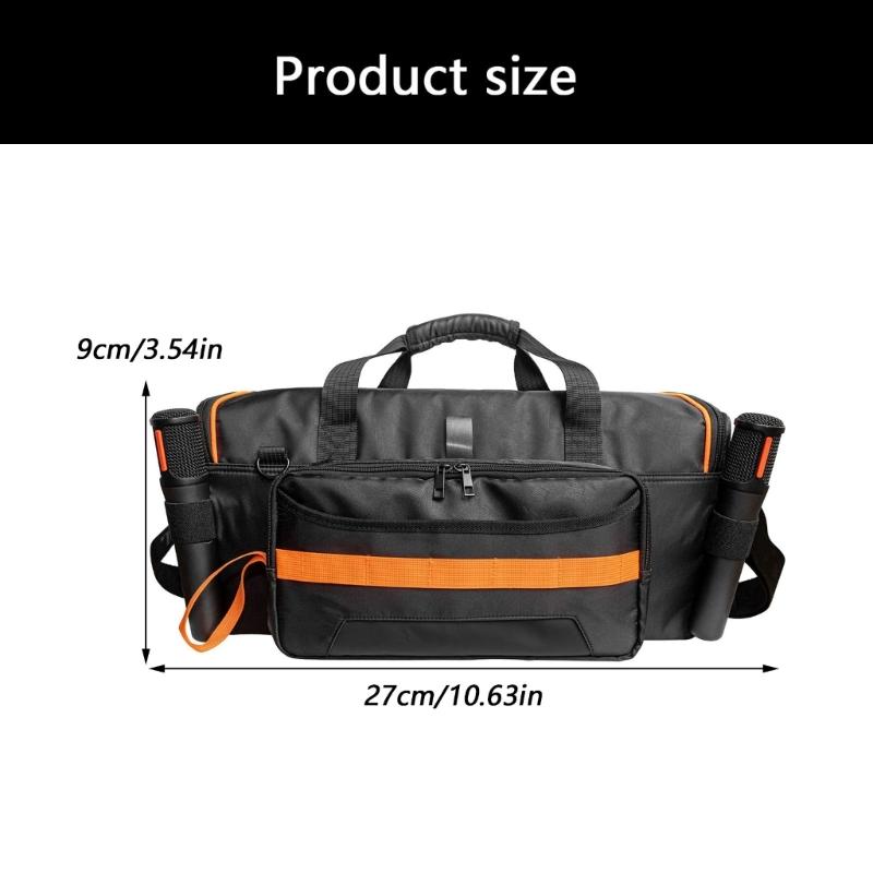 Black Oxford Cloth Bag For PB On The Go 2 Portable Speaker Offering Multiple Carrying Option And Storage Space
