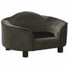 Pet Sofa Dark Grey 67 X 47 X 36 Cm Plush