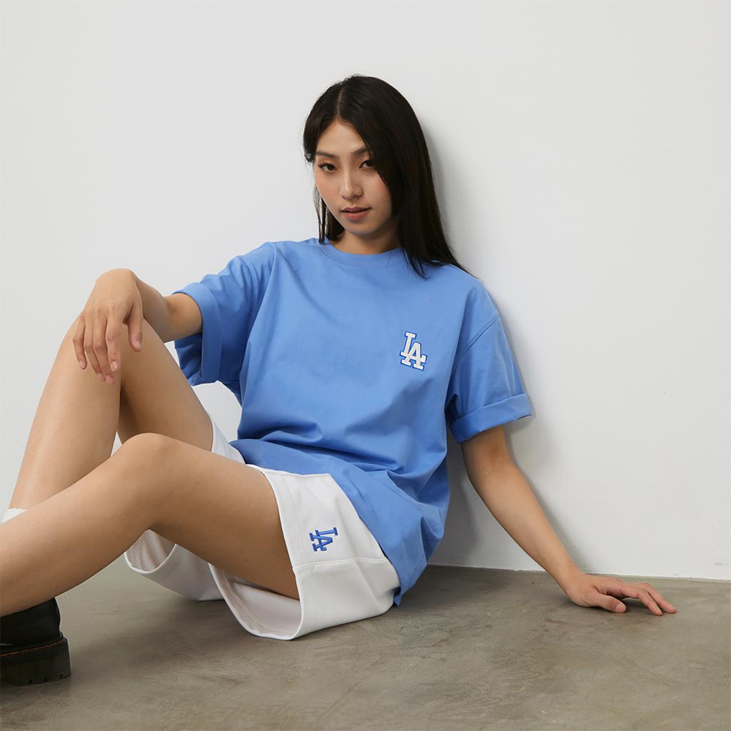 New MLB MONOGRAM Collection Los Angeles Dodgers SS24 T Shirt Unisex Blue 3ATSM0343-07BLM