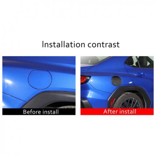 Carbon Fiber Fuel Gas Tank Cap Cover Black Trim Fit For Subaru WRX STI 2015-