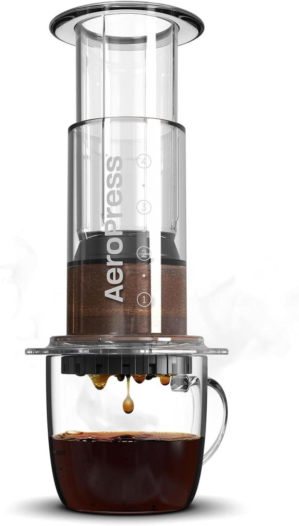 AeroPress Clear Coffee Maker with Filter for French and Iced Pressure 89209133 Press, Espresso, Coffee, Brewing,