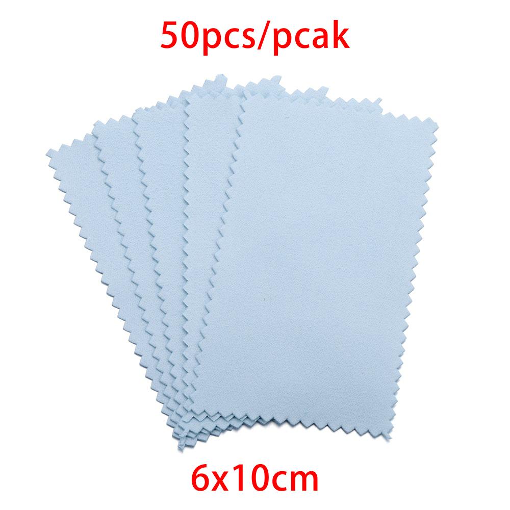 10-50pcs Polish Polishing Cloth Silver Color Cleaning  Polishing Cloth Soft Clean Wipe Wiping Cloth For Silver Gold Jewelry Tool