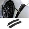 Black Carbon Fiber Fender Side Marker Plate Ornaments For 2015-21 Subaru WRX/STI