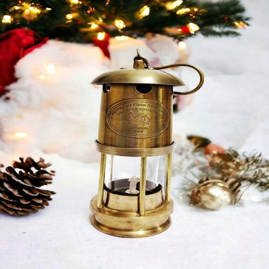 

Латунный фонарь 16,51 см для домашнего декора, подарок для мужчин, подарки на день рождения, Хэллоуин, Рождество, латунная лампа для гостиной, спальни