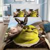 Desen Animat Film Fantasy amuzant ShrekS Față de Plapumă Față de Pernă Set Lenjerie de Pat Adult Băiat Fată Decor Cameră Dormitor Cadou Mărime Single Dublu