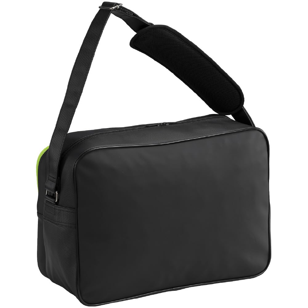 Shoulder Bag Rucksack Backpack for School Travel Excursion Club Activities Sports 33JSC002 Black X Lime L45 X W16 X H32 [Mizuno] N-XT