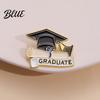 Graduation Gift Pin Brooch Bachelor Hat Shape Photos Outfit Decoration