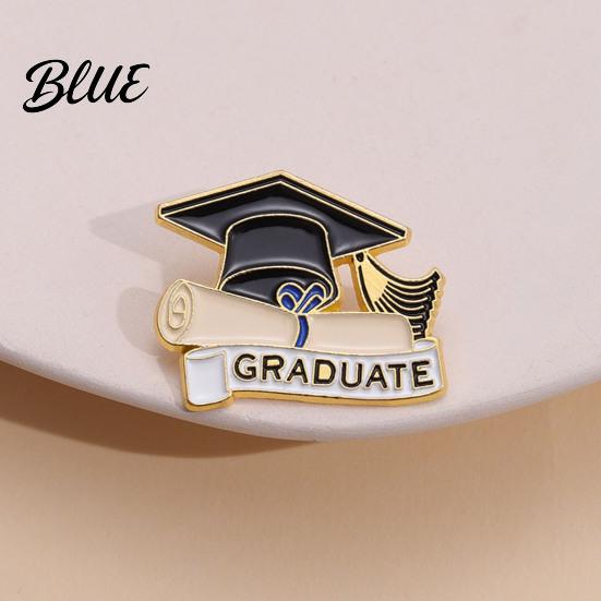 Graduation Gift Pin Brooch Bachelor Hat Shape Photos Outfit Decoration