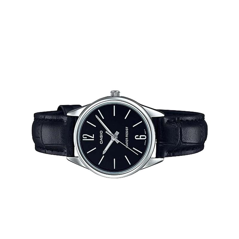 Casio STANDARD Series, Fashion, Business, Retro, Literary and Versatile, Classic Hands, Black Dial, Waterproof, Quartz Movement, LTP-V005L-1BUDF