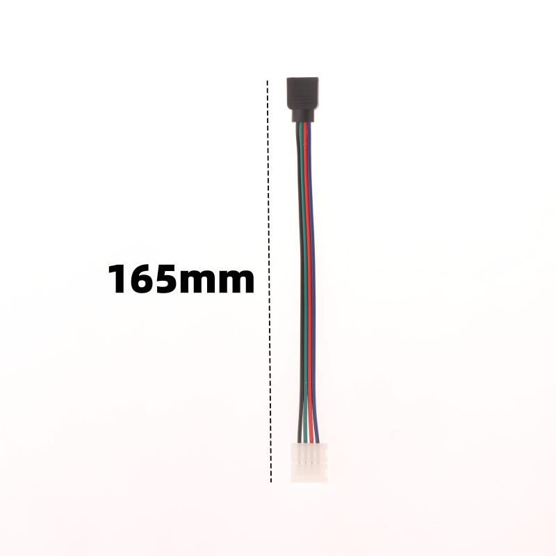 1/5Pcs 4 Conductor Connector For Rgbw Led Strips 16.5Cm Rgb 4 Pin Led Strip Light Connectors Strip To Power Adapter