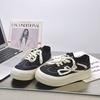 6 Retro Platform Women's New Casual Sports Board Shoes Versatile Small Black Shoes Little White Shoes