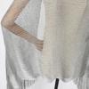 High Quality Hollow Out Tassel Shawl Polyester Shinning Silk Shawl Tassel Comfortable Sunscreen Cover Evening Dress