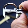 Mini Vernier Caliper Pocket Key Chain Keyring Ornaments Small 3D Movable Precision Measure Tool Accessories Slider Ruler Alloy