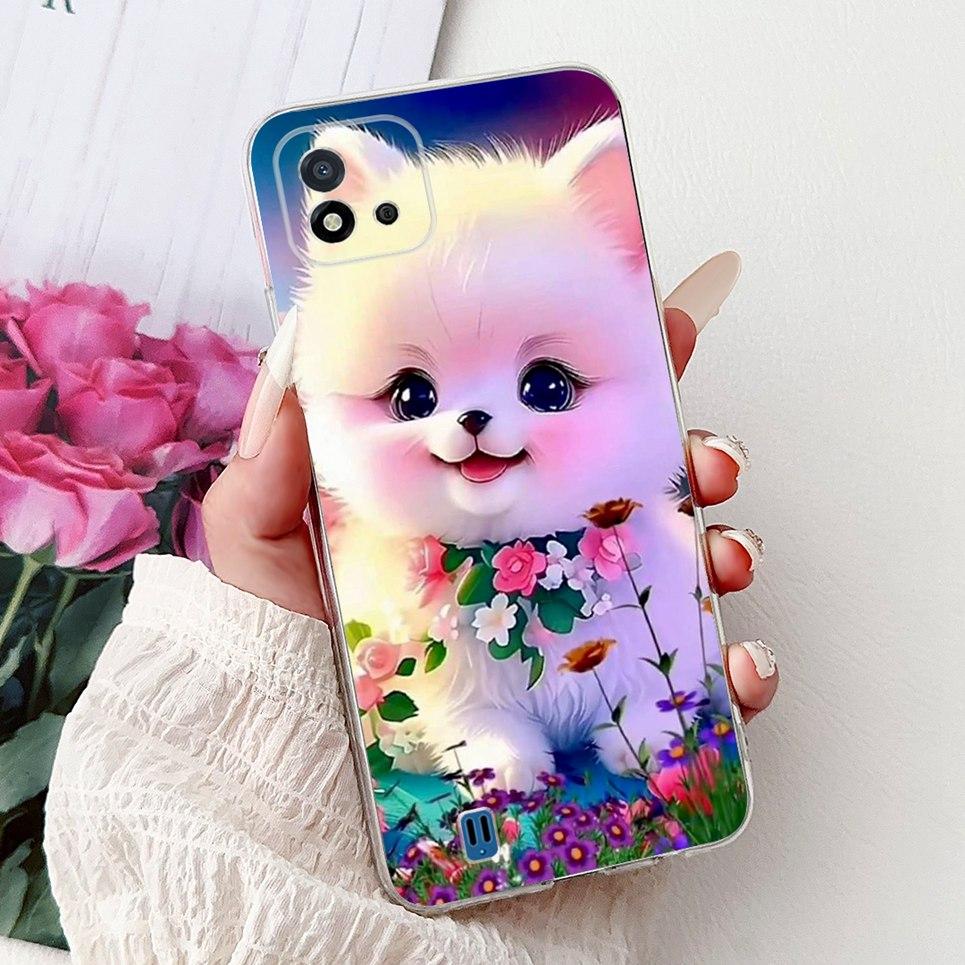Cool Style Tiger Dragon Pattern Phone Case For Realme C11 2021 2020 C12 C15 Clear Soft Silicone TPU Back Cover RMX3231 Coques