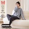 Mao Ren Couple's Pure Cotton Striped Pajamas