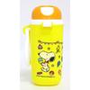 OSK Peanuts Snoopy Snack Case with Hook, Yellow, Made in Japan, Dishwasher Safe, Suitable for Children and Babies, Rice Crackers, Baby Boro, Stylish a