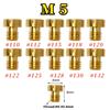 Pack of 10pcs Carburetor Main Jet M4 M5 5mm 6mm Thread for DellOrto BGM Motoforce Carburetor Injector Nozzle Size 40-205