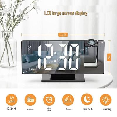 Silent Snooze Alarm Clock with Large Display, Smart Digital Luminous Screen, and Multifunctional Features