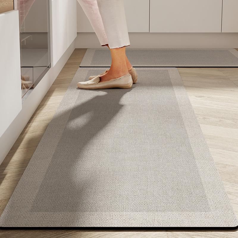 Diatomite Clay Kitchen Carpet Anti-slip Oil-proof Water-absorbent Floor Door Anti-stain Wash-free Mat Home Decoration