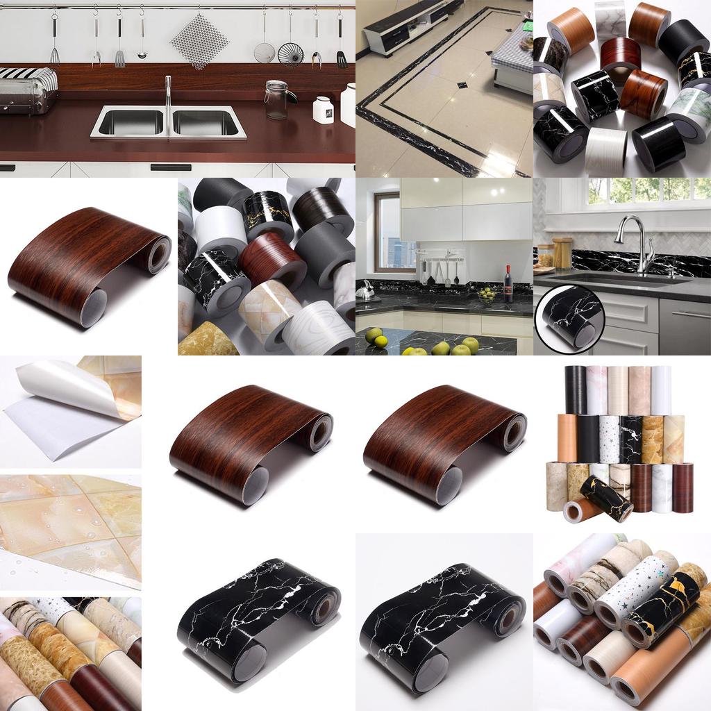 Versatile 5m Self-adhesive Waterproof Pvc Wall Skirting Border For Any Room