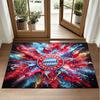 Bayern Munich Design Crystal Velvet Rug Soft Decorative Mat for Bedroom Entrance