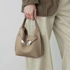 Bucket Bag Women's New Women's Bag Leather Portable Vegetable Basket Bag High-end Single Shoulder Messenger Bag